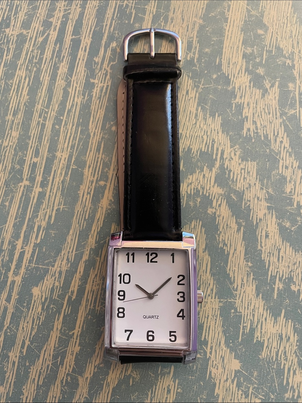 Vintage Large Rectangle Face Wristwatch